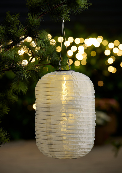 Solcellelykt avlang Ø24 x H38 cm – Garden